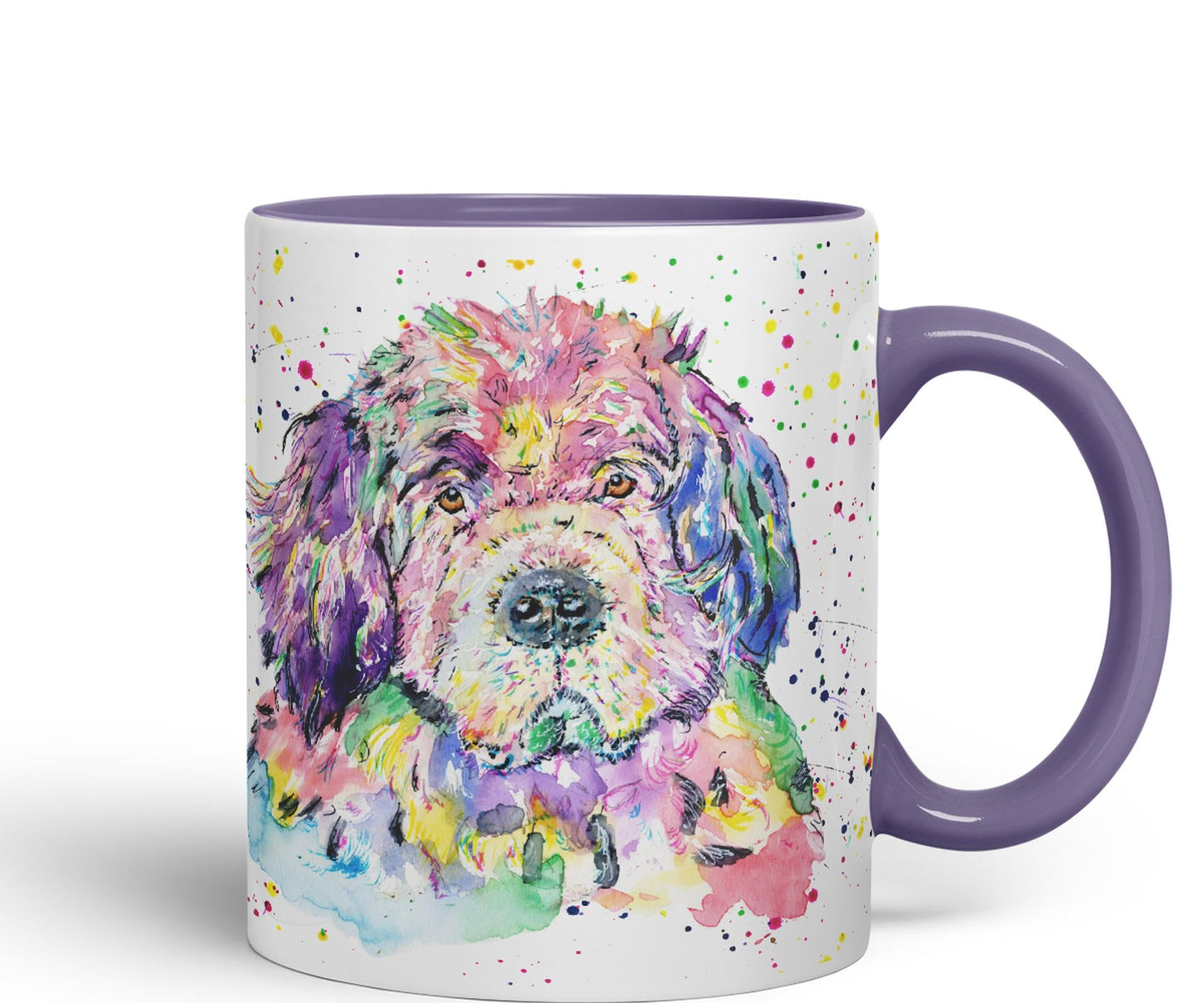 Newfoundland Dog Pet animals Watercolour Ceramic Coloured Mug Cup for Tea Coffee Hot brew 330ml 11Oz Gift