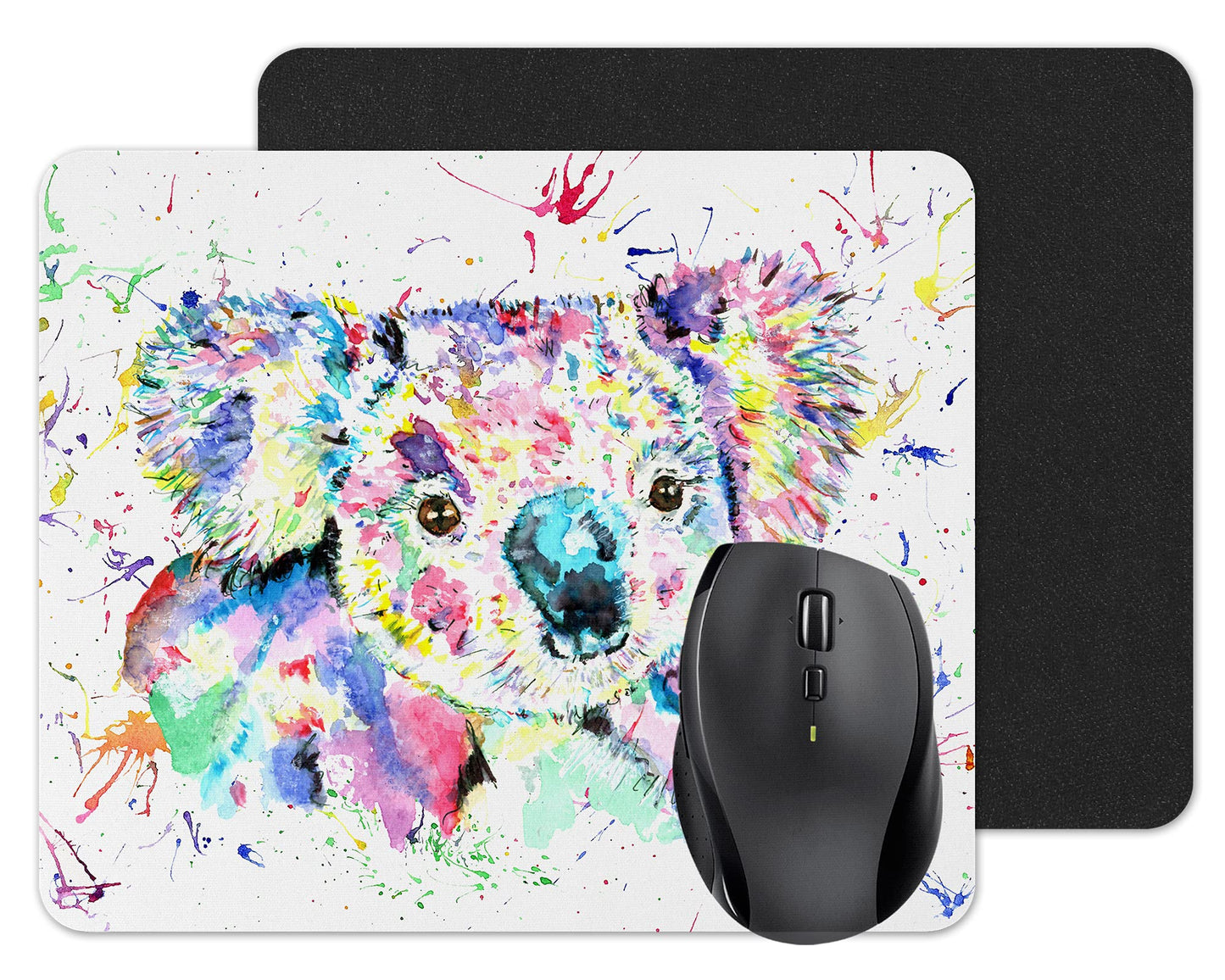 Mouse mat pad Watercolour Rainbow Art gift, christmas, Birthday