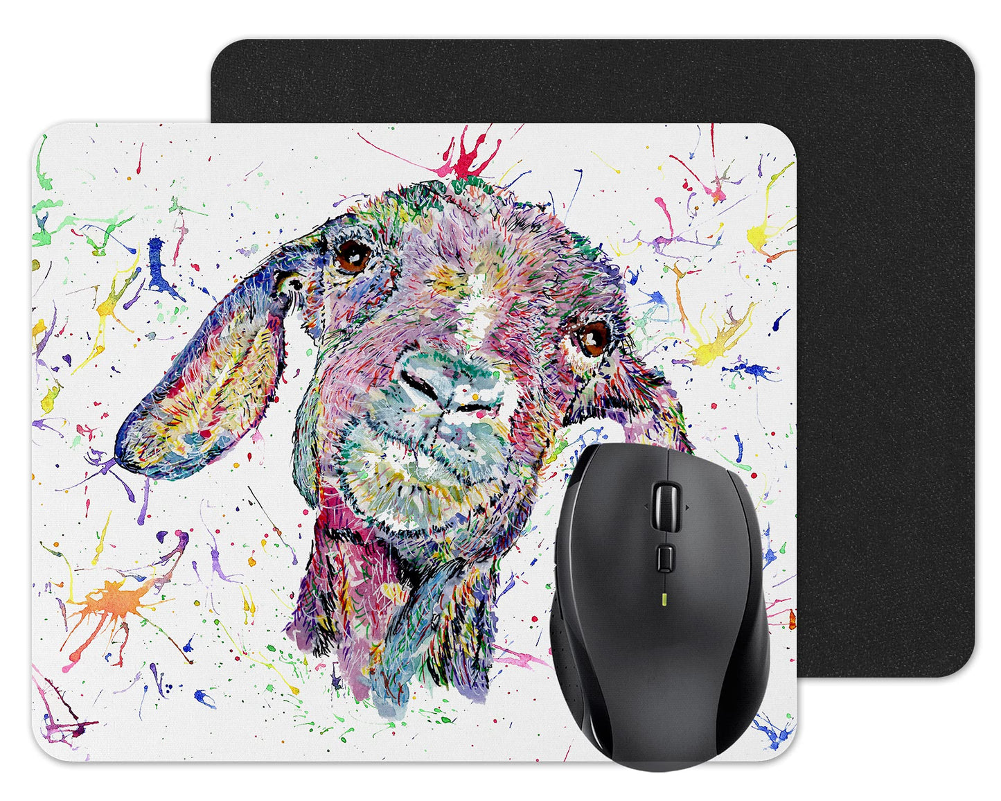 Mouse mat pad Watercolour Rainbow Art gift, christmas, Birthday