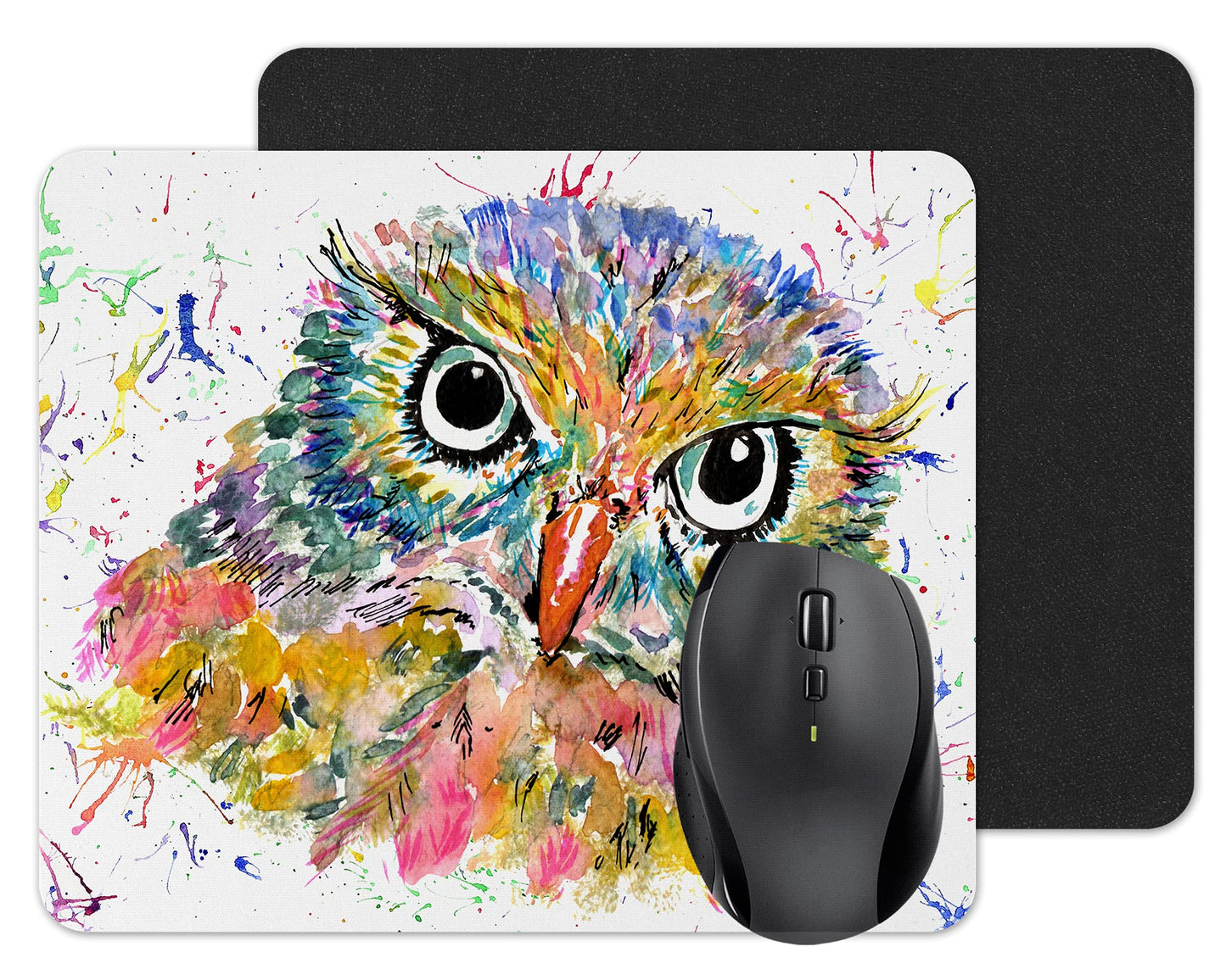 Mouse mat pad Watercolour Rainbow Art gift, christmas, Birthday