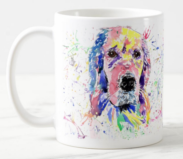 Phoenix Watercolour Rainbow Art Coloured Mug Cup