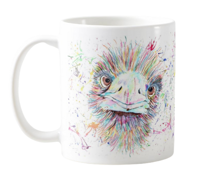 Giraffe Watercolour Rainbow Art Animals Coloured Mug Cup