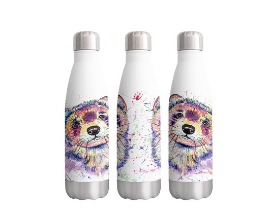 Ferret Pet Animals Watercolour Rainbow Art Bottle  500ml