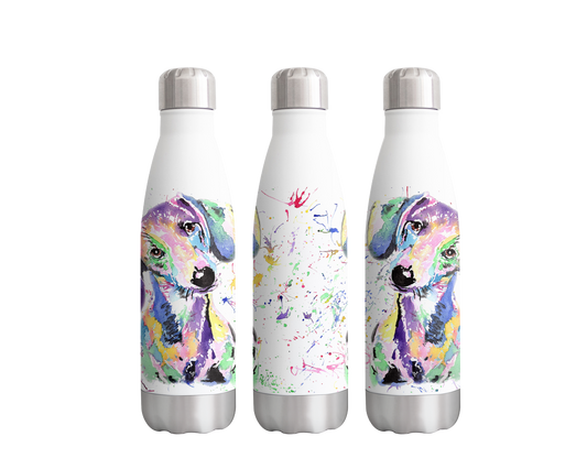 Dachshund Sausage Wierner Dog Pet Watercolour Rainbow Art Bottle  500ml