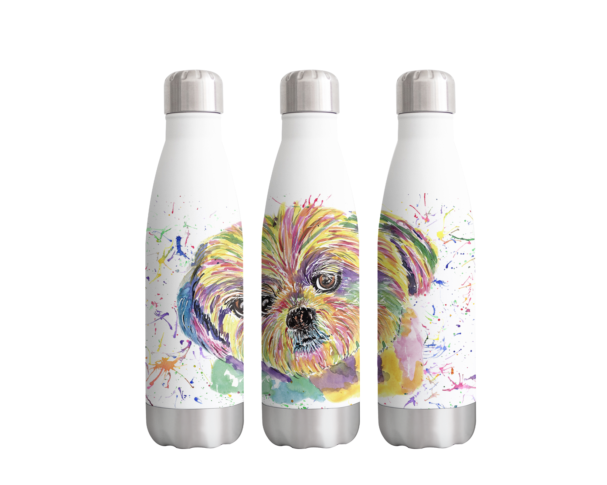 Tazza Colorata Vixar Con Pomeranian Arcobaleno – Ceramica 311g – Regalo Per Amanti Dei Cani